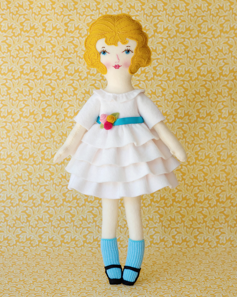 Ellie Pdf Pattern Wool Felt Doll on Luulla